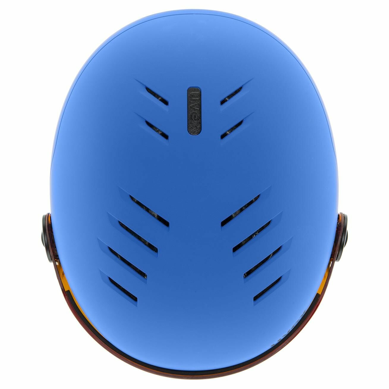 uvex rocket jr visor blue matt mirror blue | Ski helmets