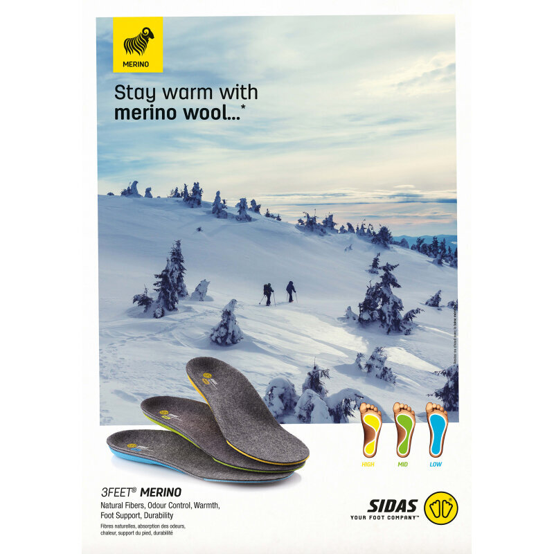 Sidas Insoles 3FEET MERINO