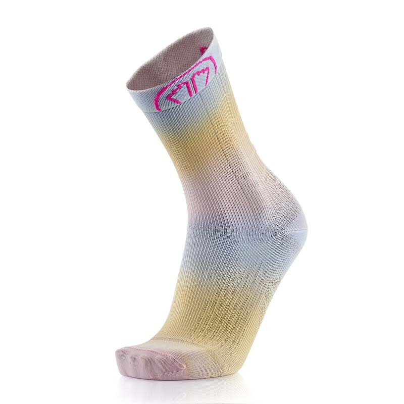 Running socks Sidas Run Motion Crew Rainbow