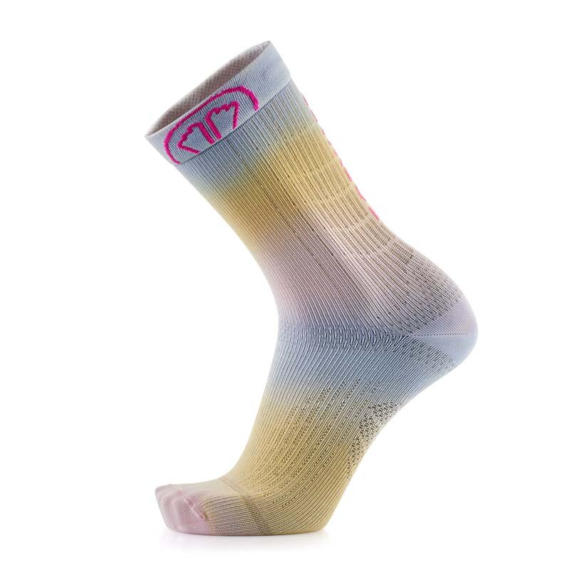 Running socks Sidas Run Motion Crew Rainbow