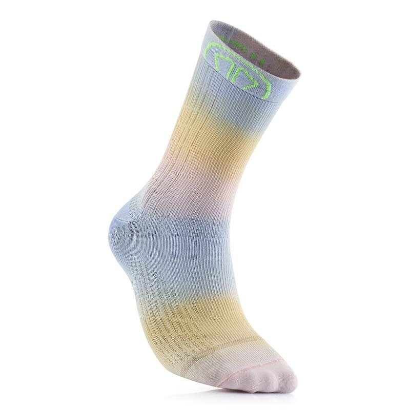 Running socks Sidas Run Motion Crew Rainbow